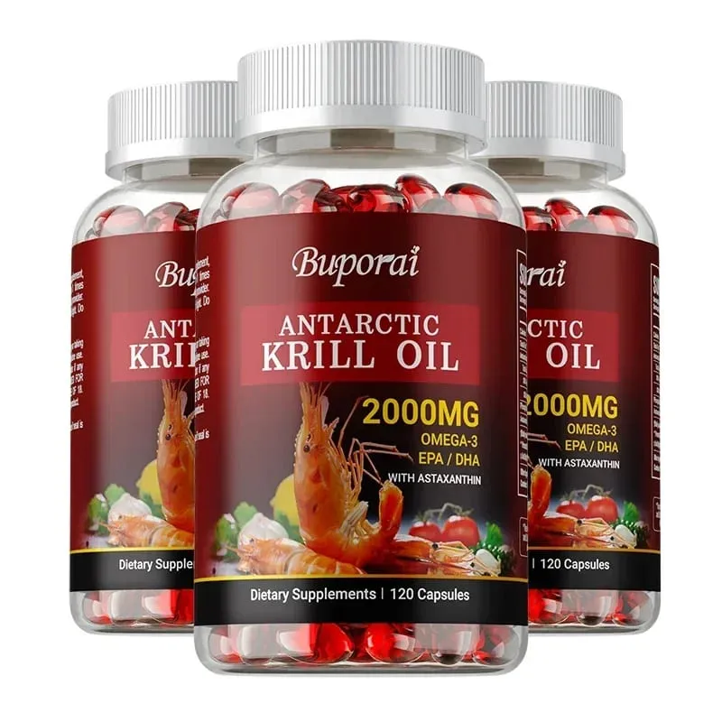 Antarctic Krill Oil 2000MG - Contains Astaxanthin Promotes Brain and Heart Health Antioxidant Metabolism and Boosts Immunity — image 9