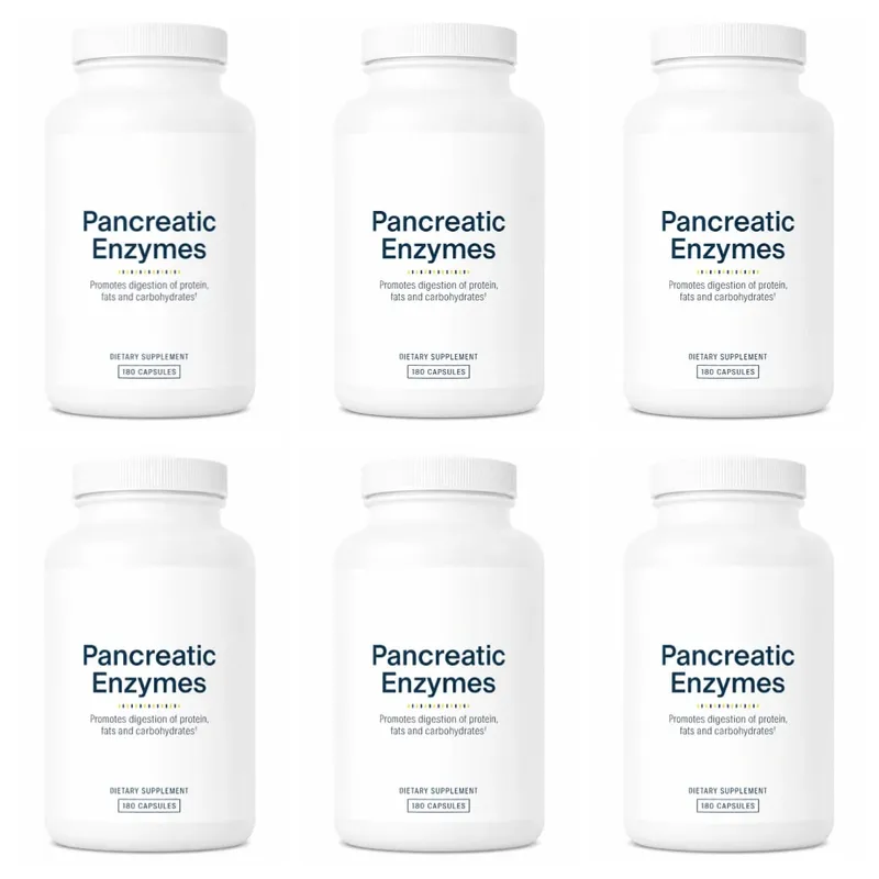 Integratore di enzimi digestivi 180 capsule Miscela di enzimi pancreatici proteasi amilasi lipasi supporta la digestione di proteine, grassi e carboidrati — image 12