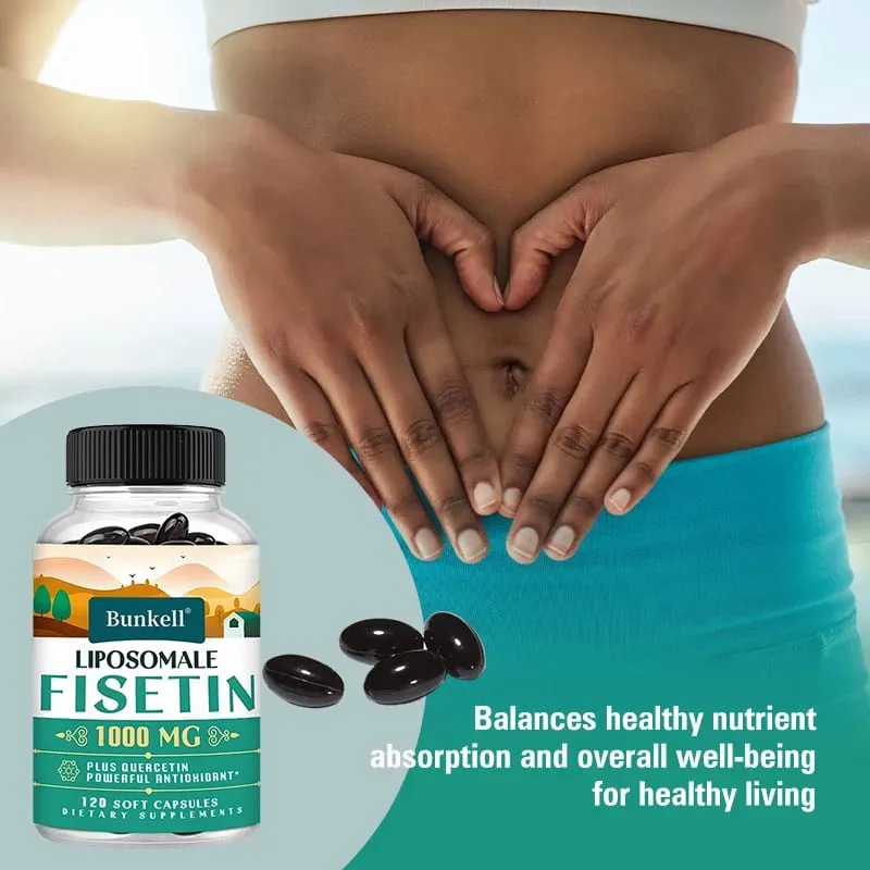Liposomal Fisetin dengan Quercetin - Potensi Tinggi 1000 Mg Kombinasi Tambahan Antioksidan untuk Kesihatan Optimum — image 3