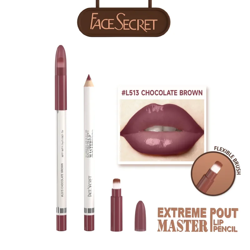 Pena Lip Liner Matte 15 Warna Dengan Kuas Pensil Matte Beludru Tahan Air Tahan Lama - Kit Rias Bibir Aplikasi Halus