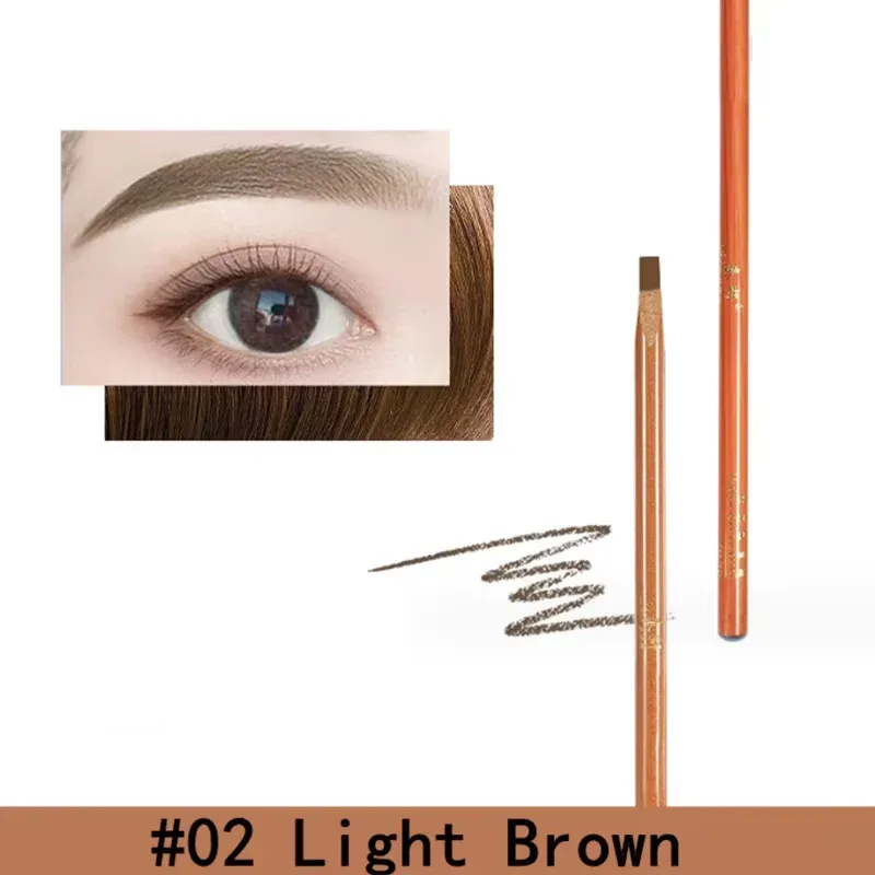 Penna per sopracciglia Duro Microblading Brow Definer Enhancers Matita Impermeabile Facile da applicare Trucco Sopracciglia selvagge naturali Tinta — image 9