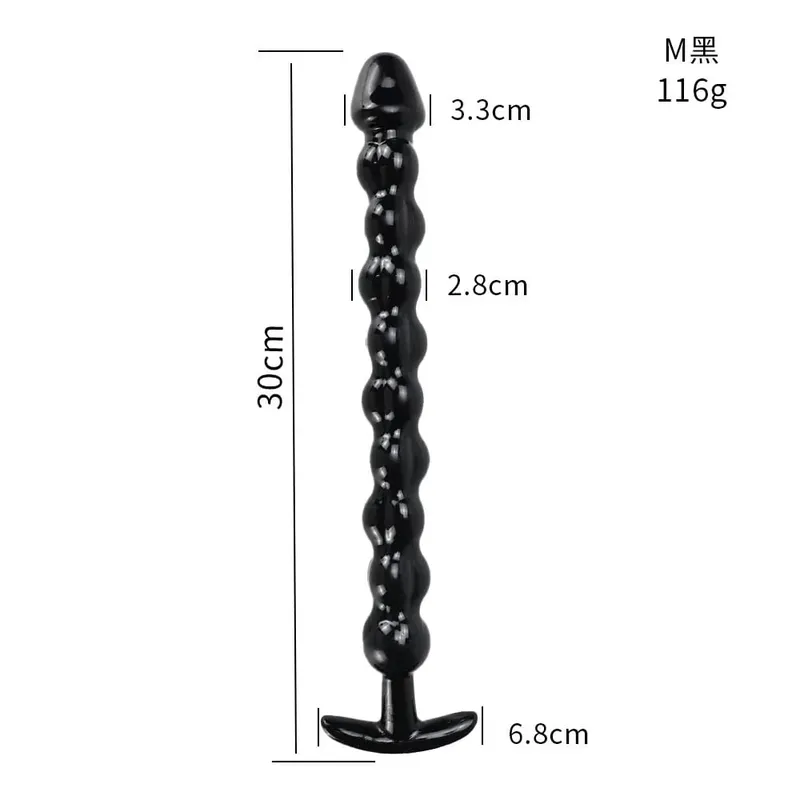 40cm 유리 딜도 라구 딜도 인공 성기 딕 크리스탈 항문 구슬 엉덩이 플러그 전립선 마사지 성인 여성을위한 자위 섹스 토이 — image 13