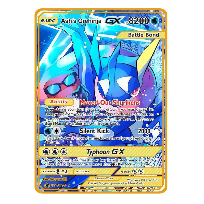 2026 ใหม่ Pokemon การ์ดโลหะ 10000 คะแนน Arceus Charizard Super Card Golden ภาษาอังกฤษ Mewtwo Vmax GX EX อะนิเมะคอลเลกชันการ์ดของขวัญ — image 34