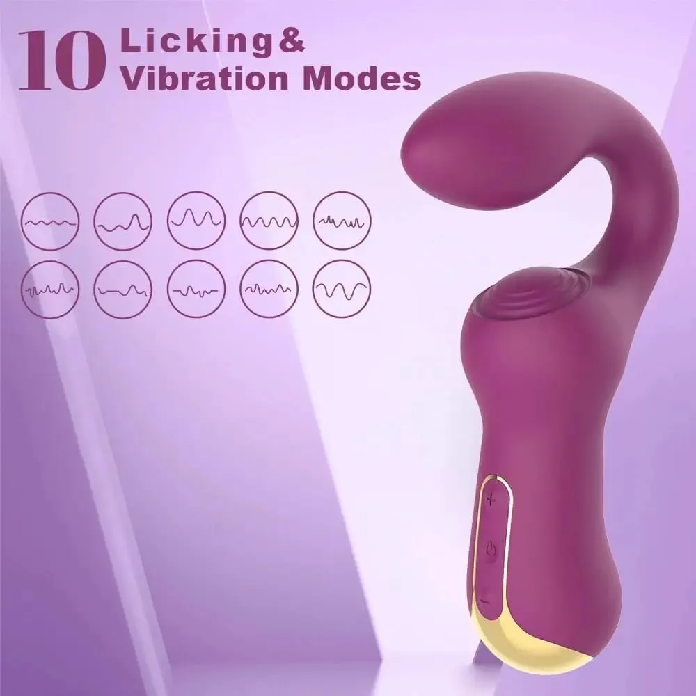 더블 클리토리스 자극기 G-Spot 진동기 강력한 태핑 Fapping Finger 항문 딜도 질 마사지기 여성 성인을위한 섹스 토이 — image 3