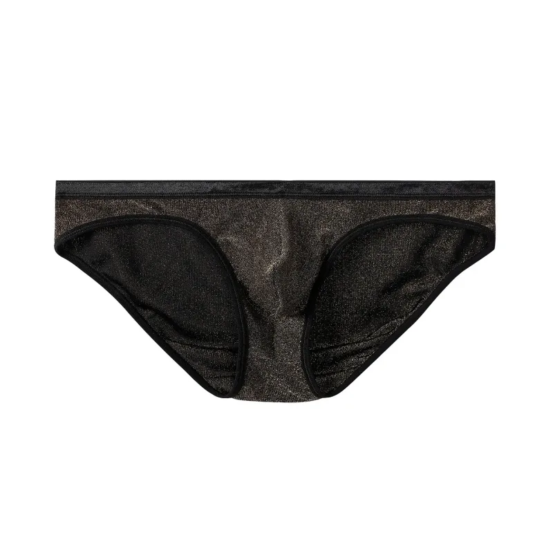 Herren-Höschen aus Eisseide, dreieckig, sexy, U-förmig, dünne Slips, atmungsaktives Mesh, niedrige Taille