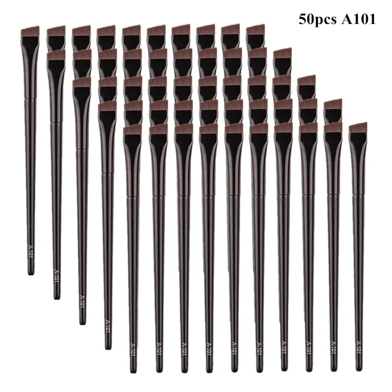 5/10/20/50 Pcs Pennelli per trucco contorno sopracciglia Pennello per eyeliner per sopracciglia Pennello per occhi professionale super sottile ad angolo Pennello per occhi Strumenti per il trucco — image 9