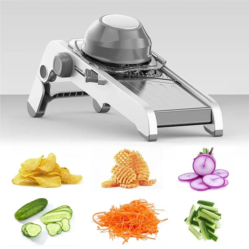 18 in 1 Adjustable Mandoline Vegetable Slicer Stainless Steel Vegetable Slicer Julienne Slicer for Potato Onion JT214