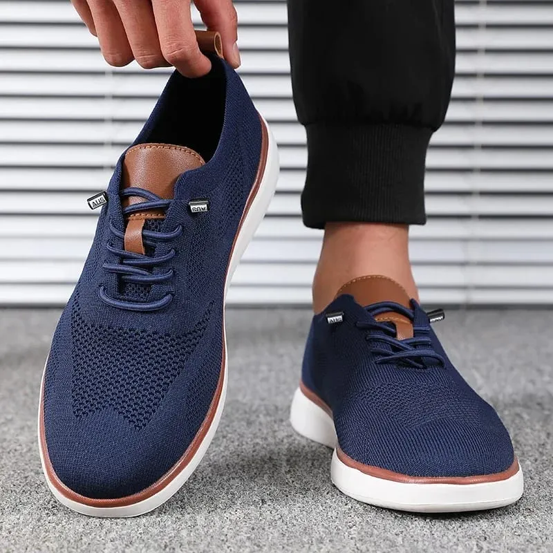 Le scarpe leggere da uomo in maglia, comode per tutto il giorno, hanno scarpe da passeggio dalla vestibilità eccellente, adatte per scarpe da trekking da indossare ogni giorno — image 2