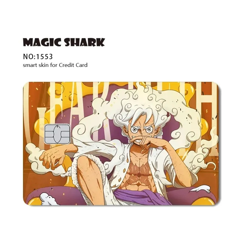 Hot Sale Maigc Shark Anime Chopper Luffy Nami Waterproof Front Side Sticker Film Skin for Credit Debit Card — image 20
