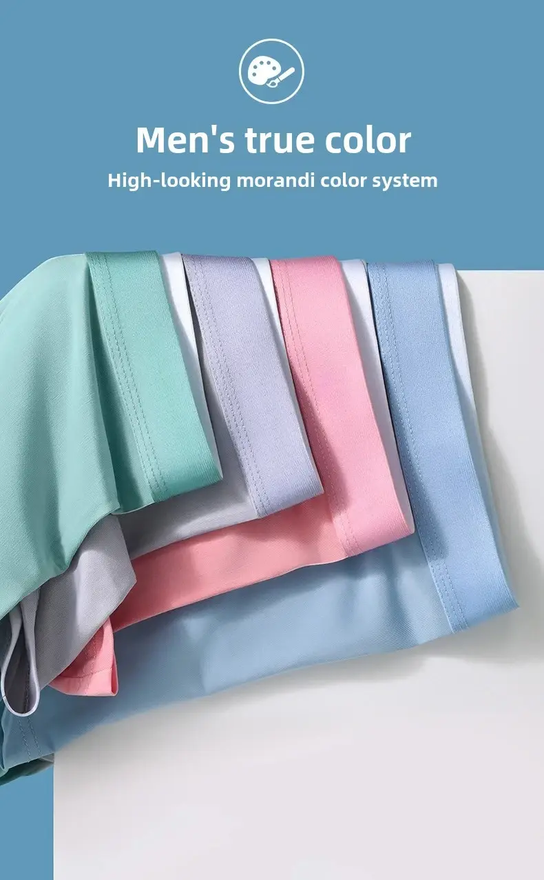 Men's Ice Silk Boxer Shorts 4/8-Pack Breathable Cooling Underwear Soft Summer Underpants Stretch Comfort L-6XL Sexy Design — image 10