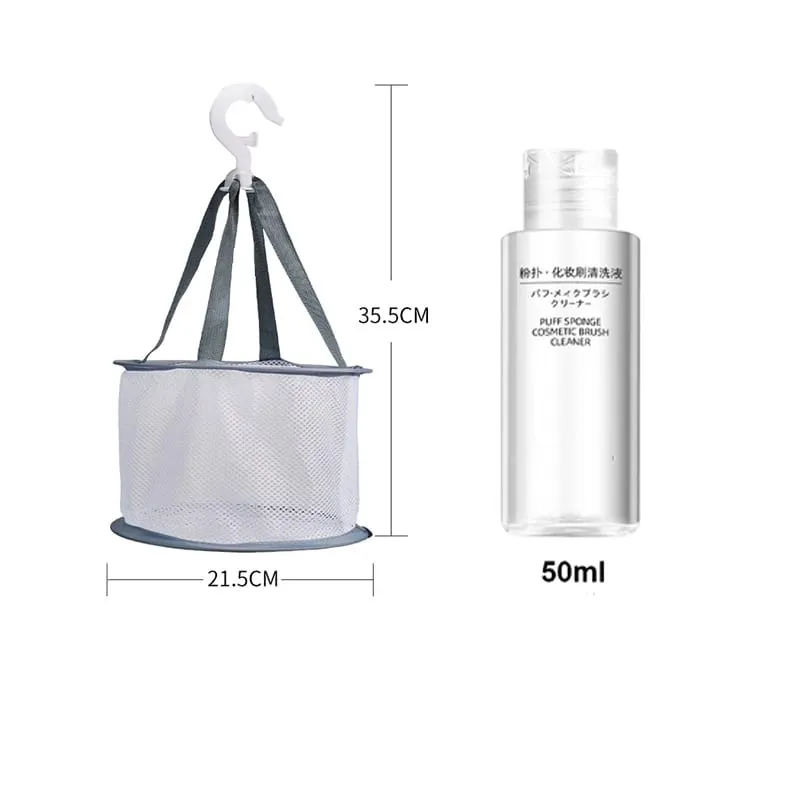 Make-up Pinsel Schwamm Mixer Puff Reiniger Make-Up-Tools Waschen Reinigung Flüssigkeit Schüssel Luft Trocknen Netto Set Für Pulver Lidschatten — image 14