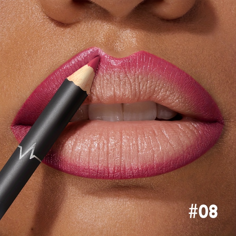 Waterproof Matte Lipliner Pencil Red Contour Tint Lipstick Long Lasting Non-stick Cup Moisturising Lips Makeup 12 Colors — image 17
