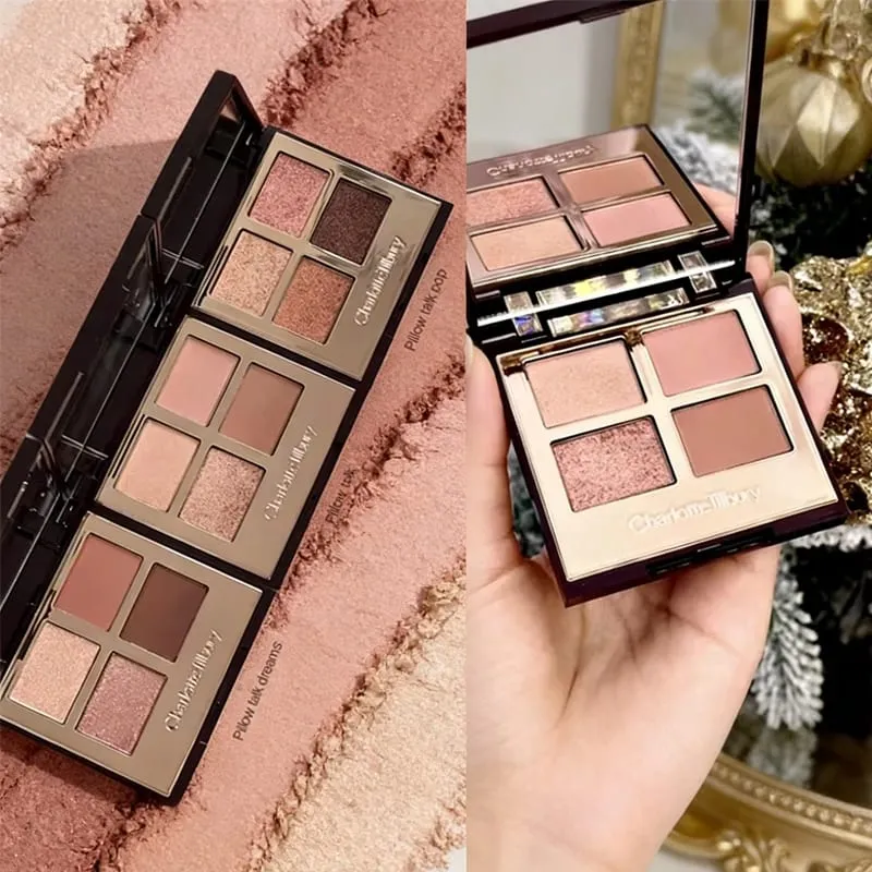 Charlotte Tilbury CT – ensemble de maquillage, hydratant pour les lèvres au collagène léger, poudre pressée pour une finition impeccable, fard à paupières quatre couleurs — image 4