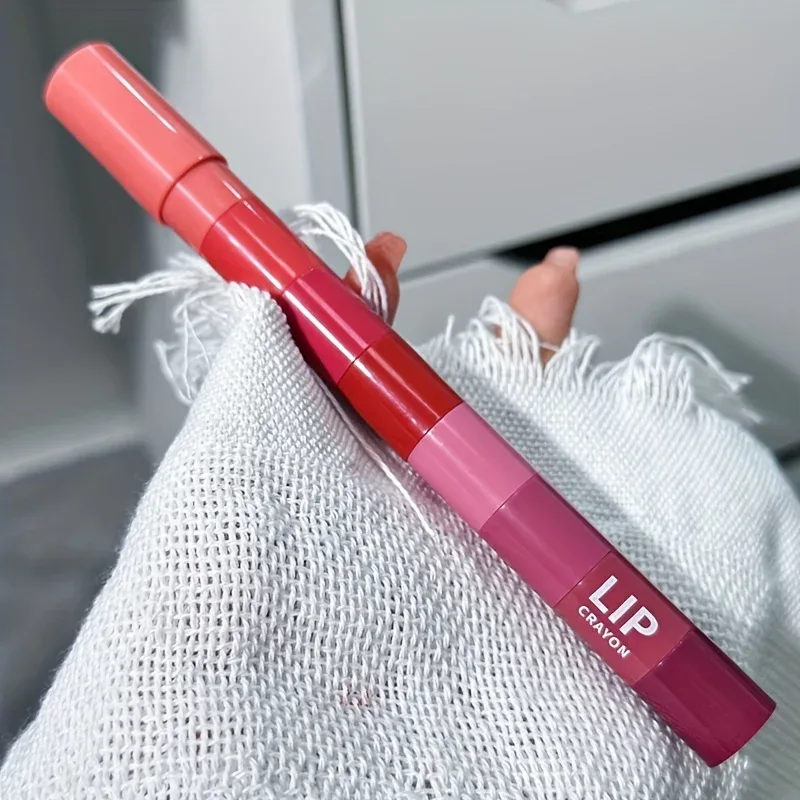 Herorange Mini Bullet Lipstick Fire farver DIY Gradient Mat Høj Pigment Langvarig Transfer Proof Bærbar Lip Makeup — image 5