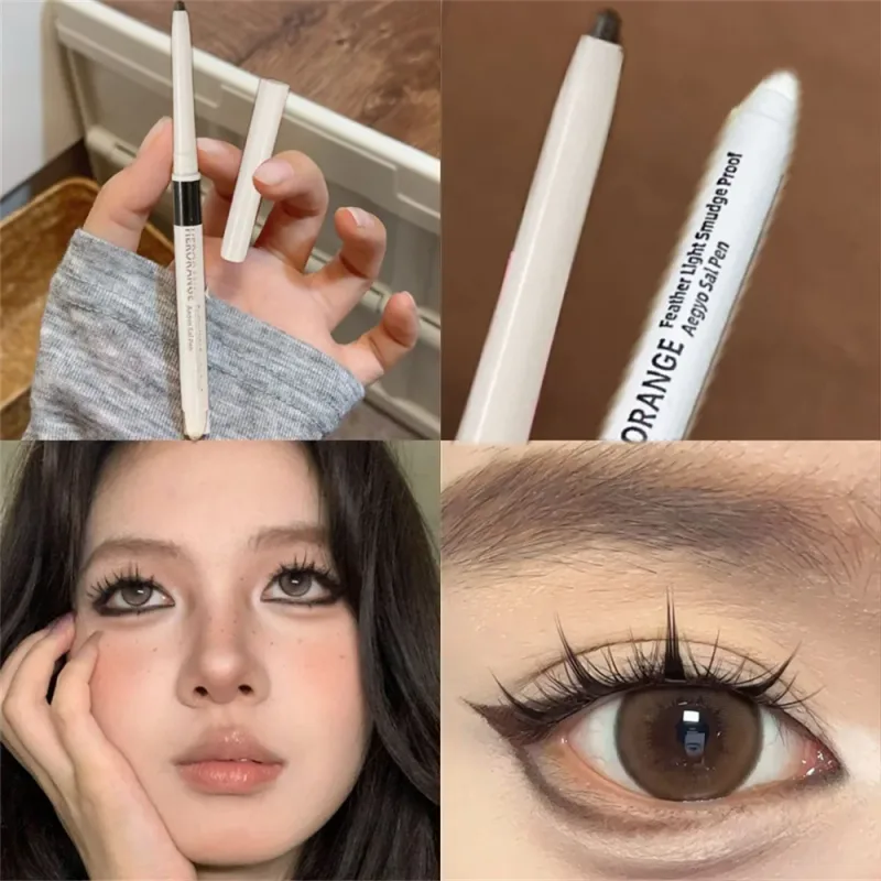 Double-ended Ultra-fine GEL ดินสออายไลเนอร์สีชมพูสีน้ำตาลภายใต้ปากกาเน้นข้อความกันน้ำ Matte Aegyosal โกหก Silkworm Eye Makeup — image 15