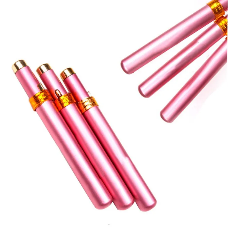 Pinceaux à lèvres de maquillage portables rétractables, pinceau cosmétique pour fard à paupières avec capuchon, outils de maquillage pour femmes — image 4