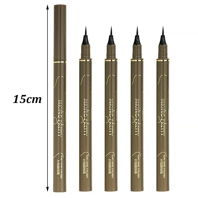 Ultra cienki czarny brązowy dolny eyeliner do rzęs wodoodporny trwały gładki leżący jedwabnik oczy Liner ołówki narzędzia do makijażu oczu — image 2