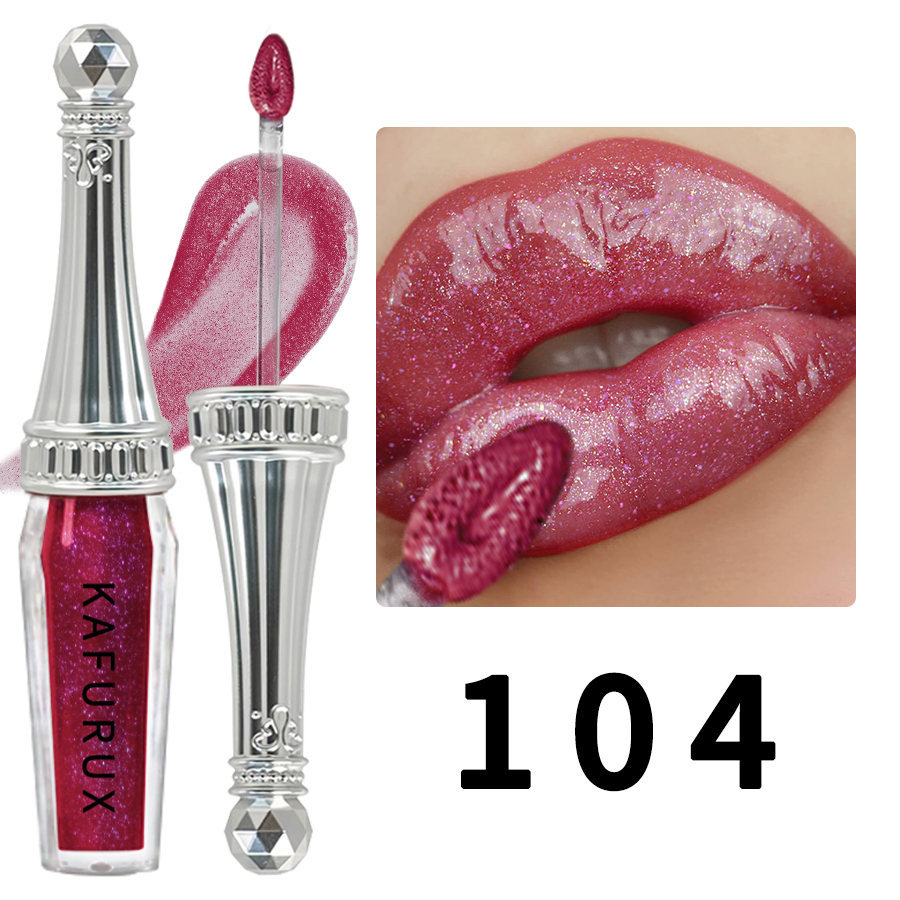 Rouge à lèvres liquide à paillettes, 6 couleurs, brillant, brillant, nacré, teinte hydratante, longue durée, maquillage pour femmes — image 12