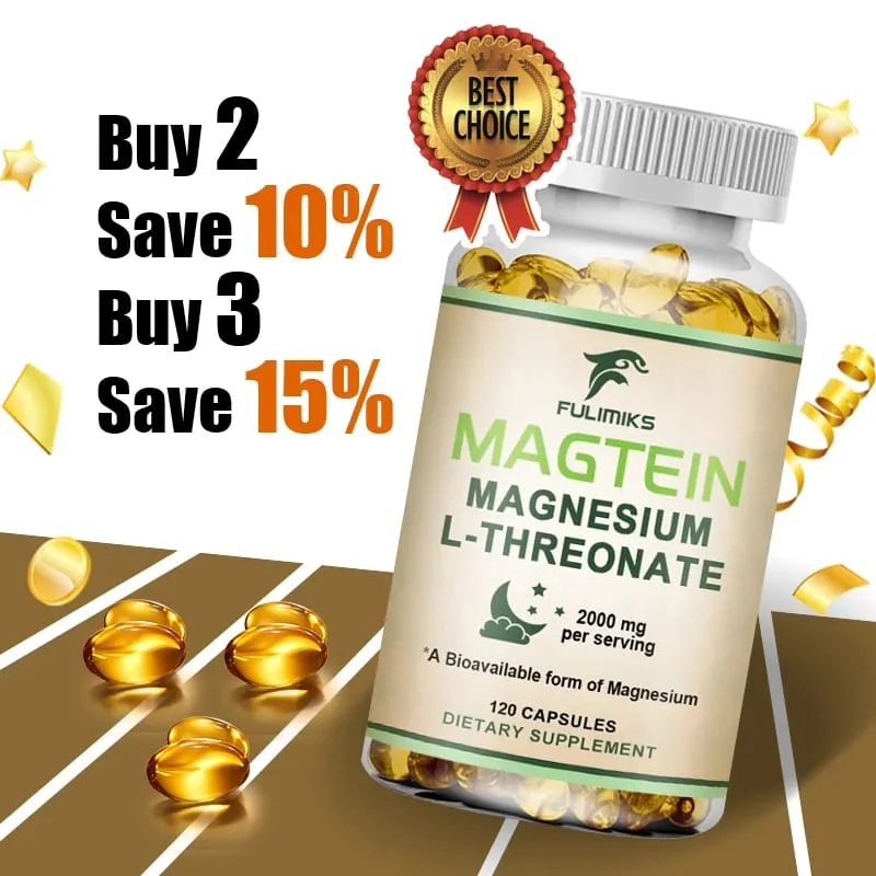 Magtein Magnesium L-Threonate doplněk klinicky studovaný na posílení mozku, hořčík, zlepšuje zaměření paměti a klidný spánek — image 2