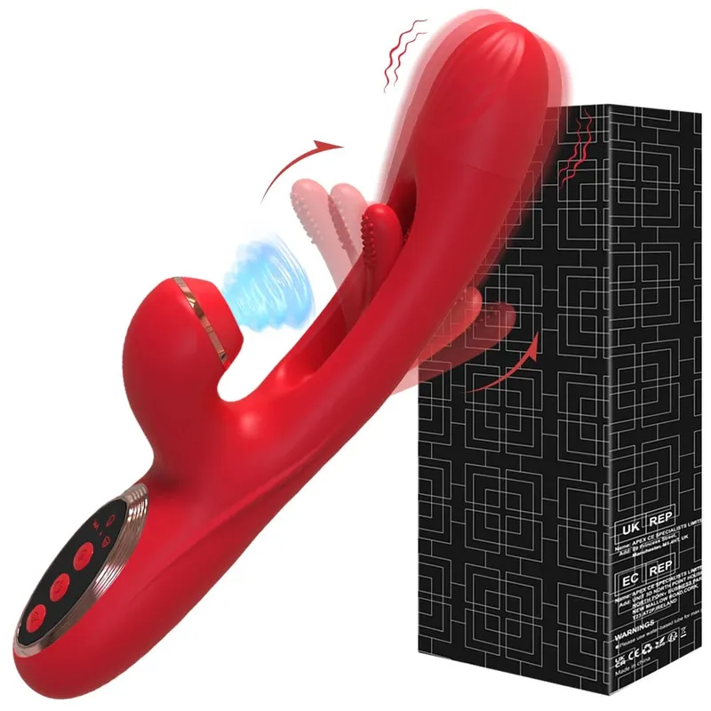 Tapping Flapping Vibrator for Women Clitoris Clit Sucker Stimulator Powerful Sex Toy Woman Female Rabbit Sucking Vibrators — image 11
