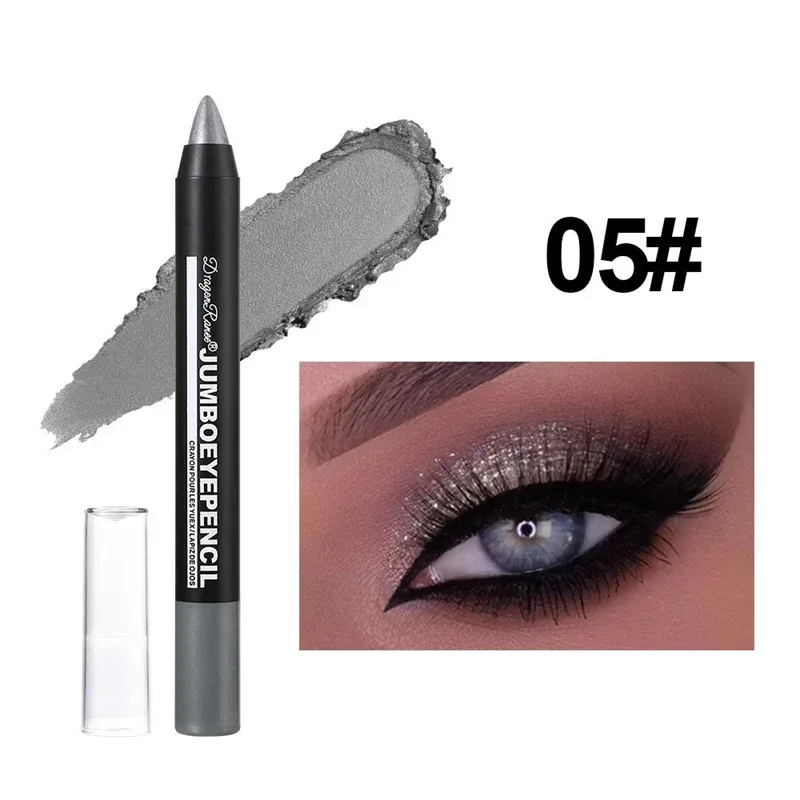 สีเขียวอายแชโดว์ดินสอกันน้ำ Pearlescent METALLIC Glitter Eye Shadow Stick ปากกาเน้นข้อความเครื่องมือแต่งหน้า Eye 12 สี — image 10
