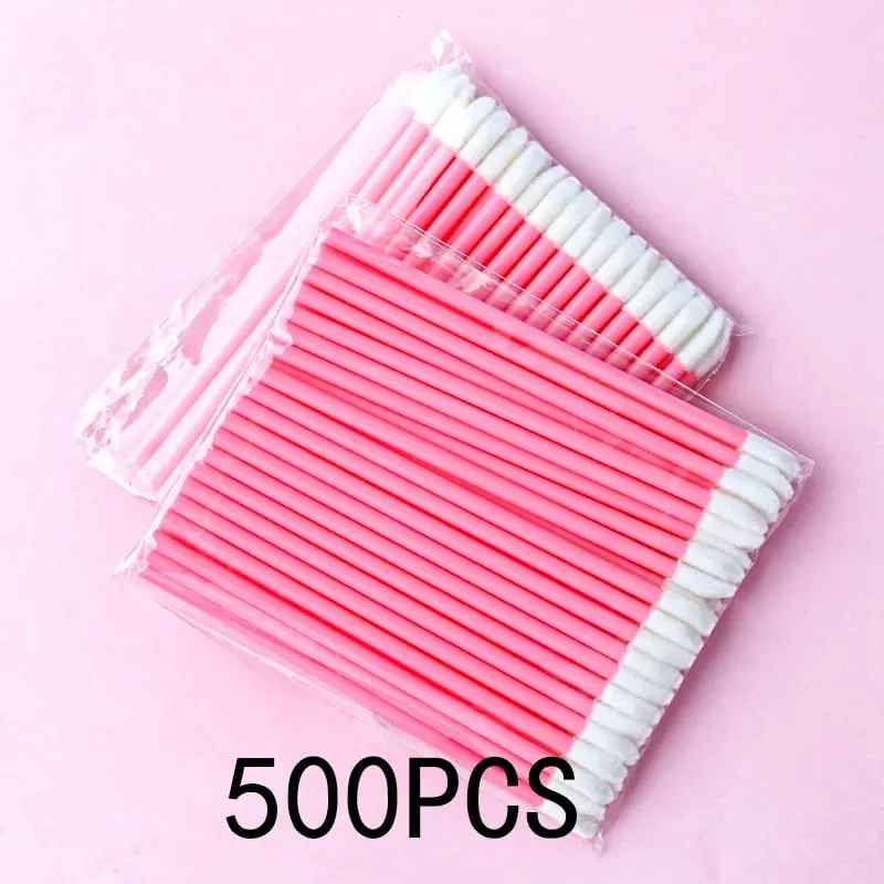 50/500/1000Pcs ขายส่งแปรงแต่งหน้าแปรงแต่งหน้า Eyelashes Extension Lip Gloss Applicator ลิปสติก Wands ชุดเครื่องสำอางค์ make Up — image 10