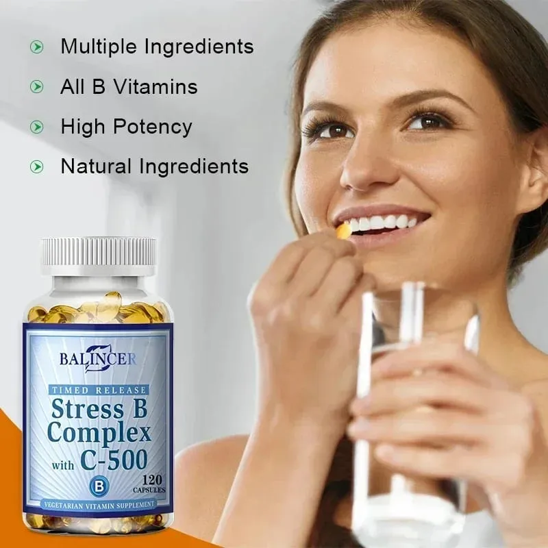 Vitamin B Complex Capsules - Helps Improve Immunity Neutralizes The Energy in Cells Improves Immunity and The Nervous System — image 3
