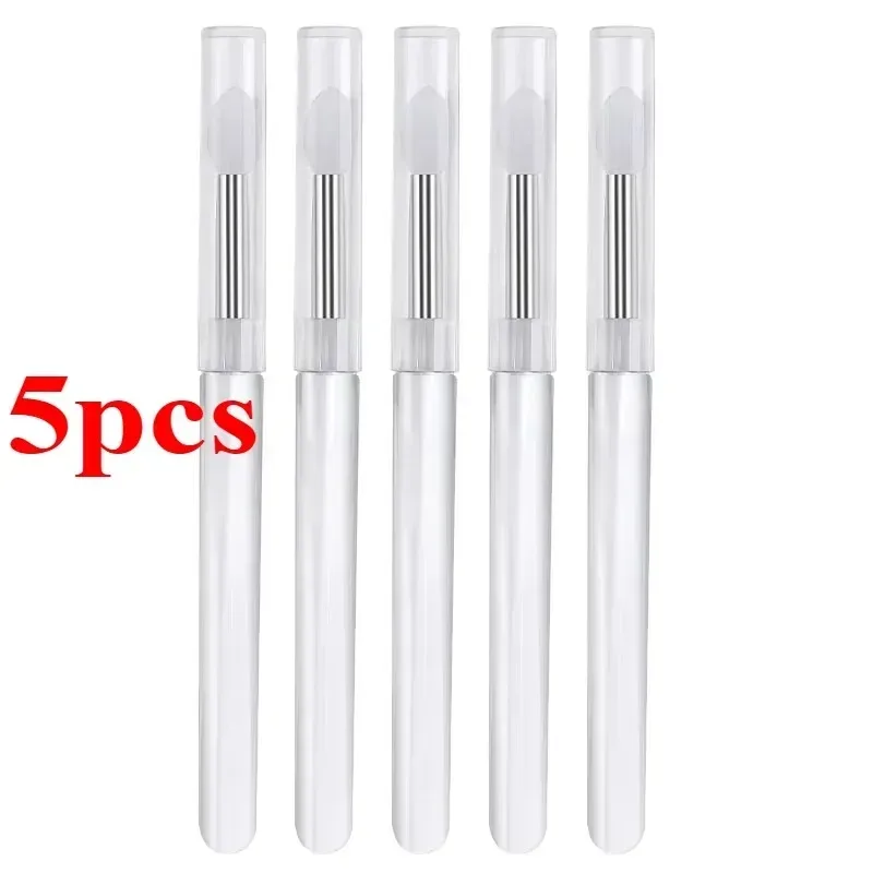 3/5/10PCS Tragbare Silikon Lippen Pinsel Mit Abdeckung Weiche Multifunktionale Lip Balm Applikator Lippenstift Lipgloss Make-Up pinsel — image 23