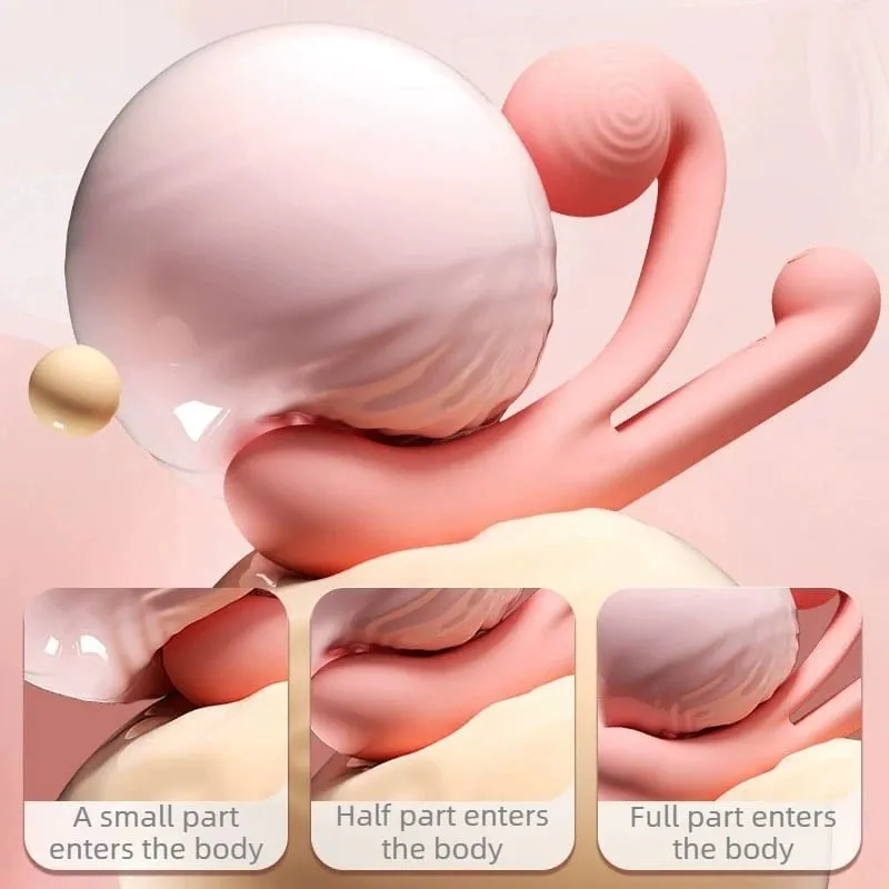 สีชมพู Snail Vibrator 10 โหมด G-Spot Dildo การเจาะ Flexbile Snail สำหรับ Perfect Clit Fit Stimulaiton Pleasur เพศของเล่นสำหรับผู้หญิง — image 5
