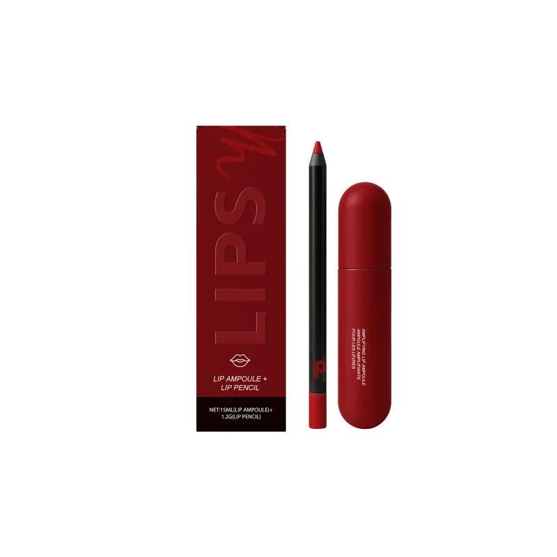 Conjunto de lápis lipliner fosco à prova d'água, longa duração, sem secagem, forro perfeito, preenchimento labial, hidratante, cor labial rechonchuda, cuidados com os lábios — image 2