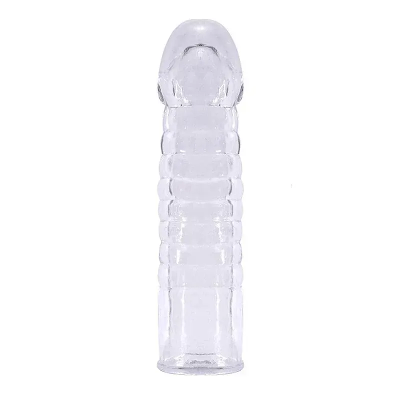 Penis Sleeve Reusable Condom Penis Extender Reusable Silicon Condoms For Men Penis Ring Cock Cover Sex Toys For Men Products — image 7