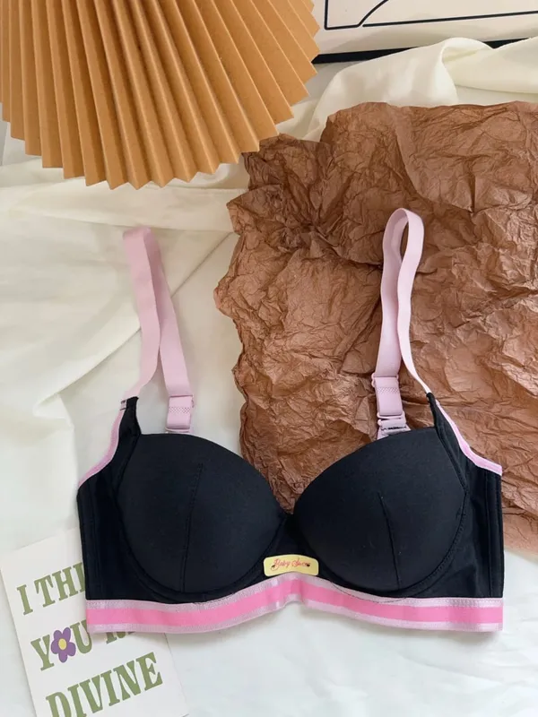 Dopamine Pink Plus Size Bra - Big Bust Lift | Anti-Sag Non-Trace Thin Lingerie Wireless Push Up Comfort Sexy Support — image 14