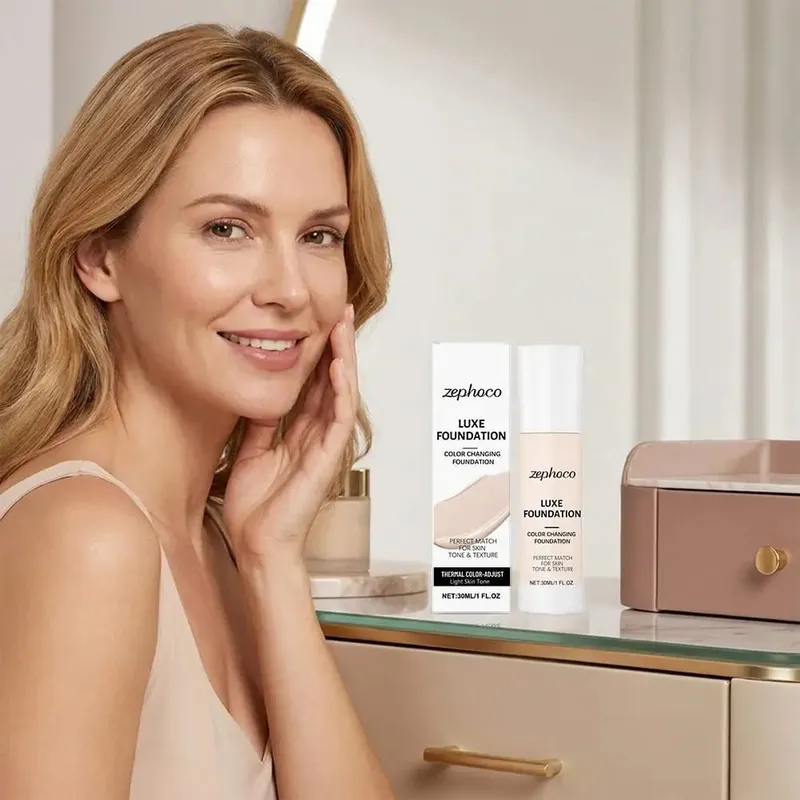 Vollständige Deckung, flüssige Grundierung, effektive Concealer-Basis, Make-up-Kissen, natürlich, wasserfest, schweißbeständig, professionelles Make-up — image 6