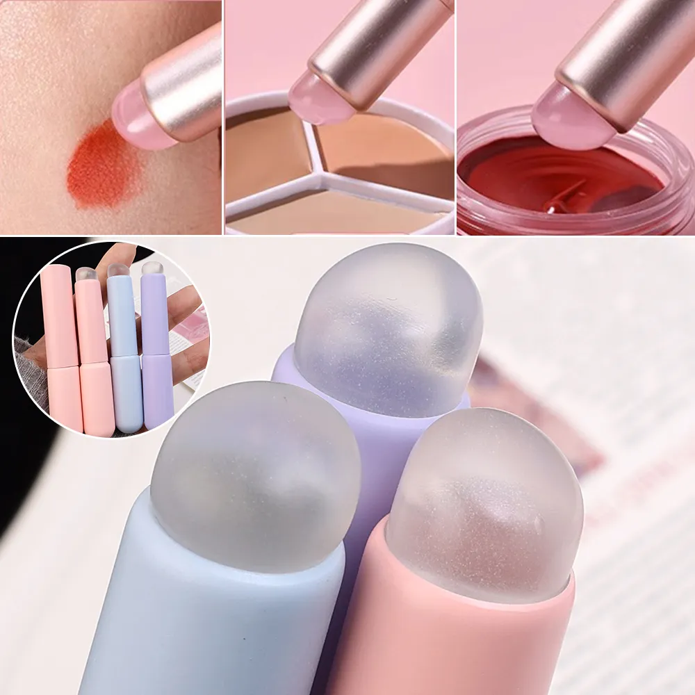 3/1pcs Berus Bibir Silikon Berus Koncealer dengan Penutup Topeng Bibir Aplikator Berus Glos Bibir Berus Gincu Berus Makeup Alat Kecantikan — image 1