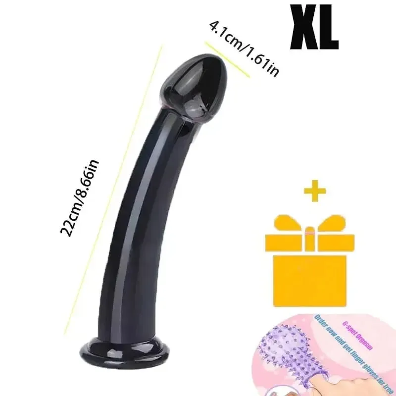 Dildo realistico trasparente Forte ventosa senza vibratore Masturbatore per donne Pene realistico anale Giocattoli del sesso per le donne Sex Shop 18 — image 12
