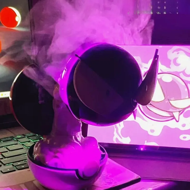 Anime PokéMon Gengar Spray Humidifier Lampu Malam Pembersih Udara Desktop Ambien Hiasan Bilik Hiasan Hadiah Pinggiran Kreatif — image 3