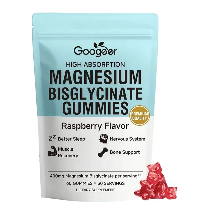 Caramelle gommose al bisglicinato di magnesio per il sonno dei muscoli ossei, il benessere del sistema nervoso con vitamina D3 e zinco 60 caramelle gommose — image 9