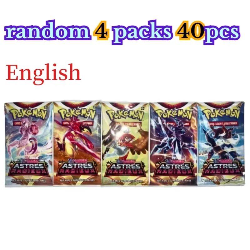 fun 40 Pieces Pokemon Card Pack 4 Sets Sun Moon Violet 151 English Trading Cards Collectible Toys Halloween Gift Fantasy Sci Fi — image 28
