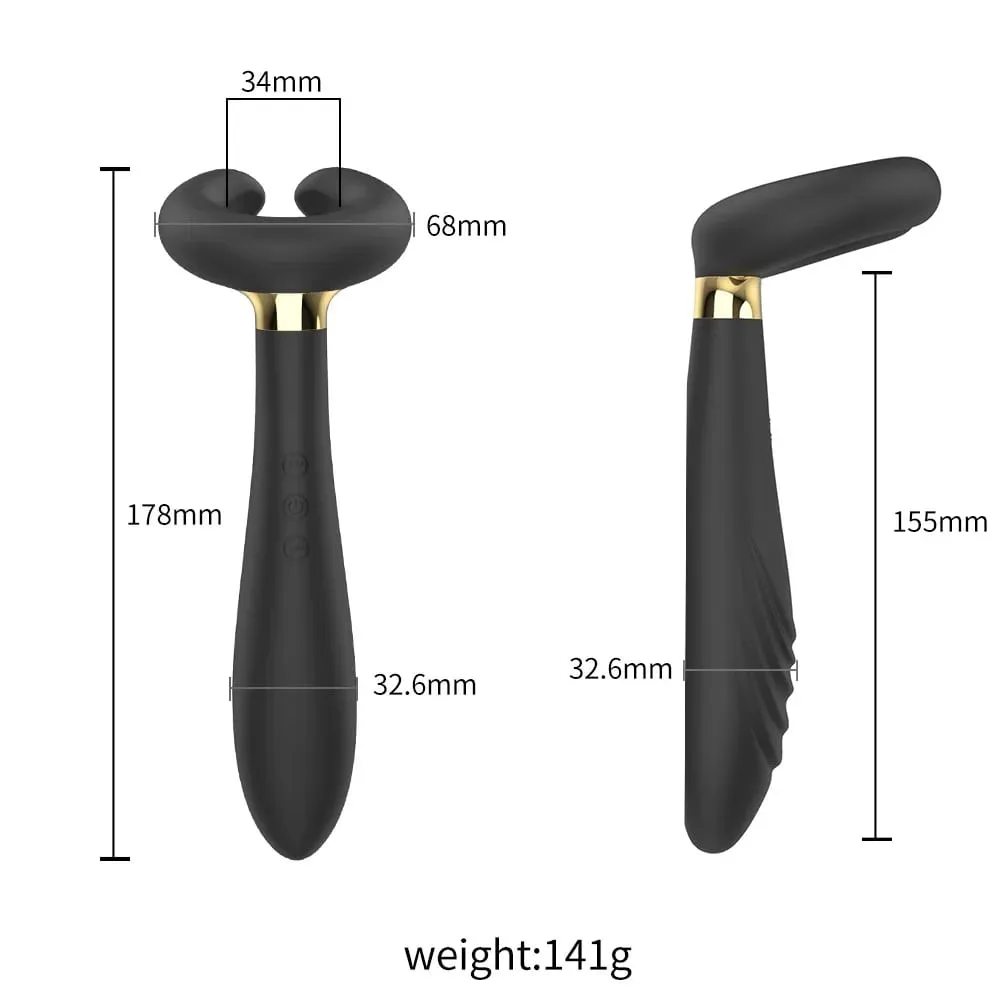 ilicone 前立腺マッサージバイブレーター - ターコイズ波状アナルバイブレーター 会陰刺激装置付き Gスポット 大人のおもちゃ 男性 女性用