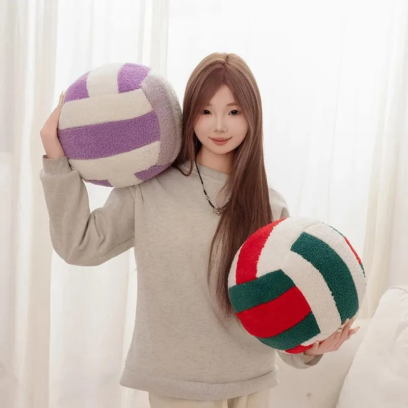 20/24cm Volleyball Sport Ball Plush Pillow Stuffed Interactive Indoor Home Game Prop Plushie Decor Gift — image 6