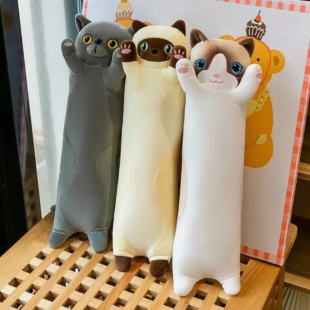 かわいい 50/70 センチメートル猫ぬいぐるみフワフワソフト睡眠スロー枕クリエイティブ素敵なぬいぐるみ誕生日プレゼント — image 3