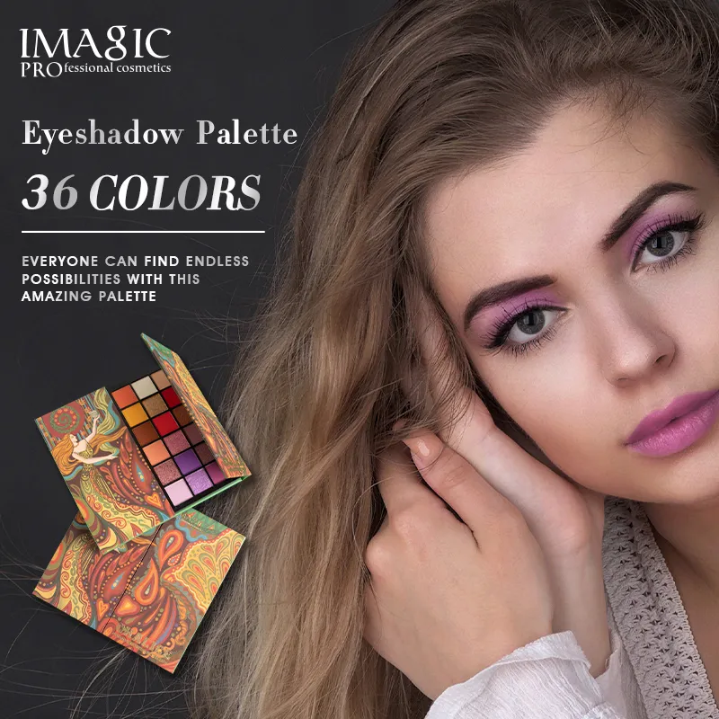 36 farver makeup øjenskygge palette mat perlemorsk glitter øjenskygge palette metallisk glans nøgen øjenpigment kosmetik — image 7