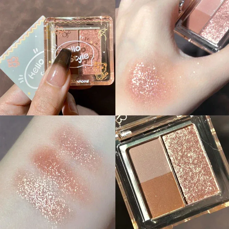 3/4 Colors Milk-Tea Eyeshadow Palette Professional Highlight Shimmer Brightening Long Lasting Eye Shadow Eye Makeup Eye Cosmetic — image 10