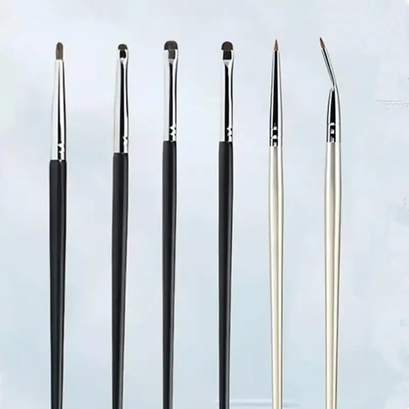 4/6Pcs Berus Calit Bawah Mata Berus Celak Lembut Alat Solekan Mata Sempurna Set Berus Perincian Mata Berus Pembayang Mata Rambut Kuda — image 9