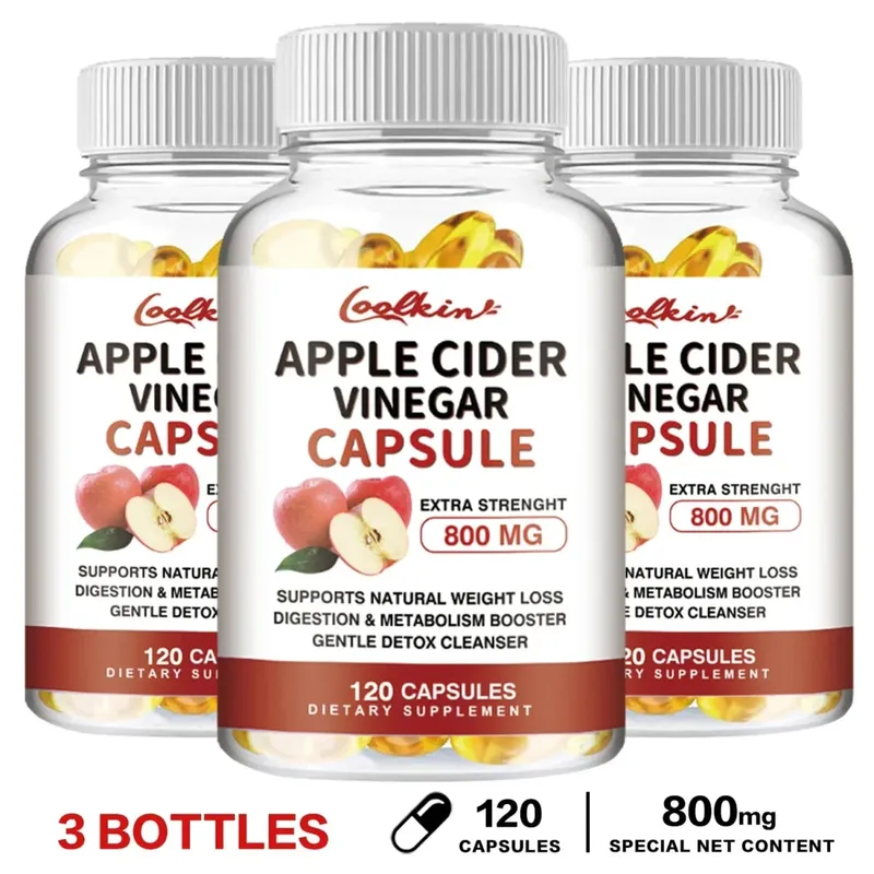 Kapsul Cuka Cider Epal - Membakar Lemak Selera Makan Menekan Pengurusan Berat Badan Suplemen Detoks — image 10