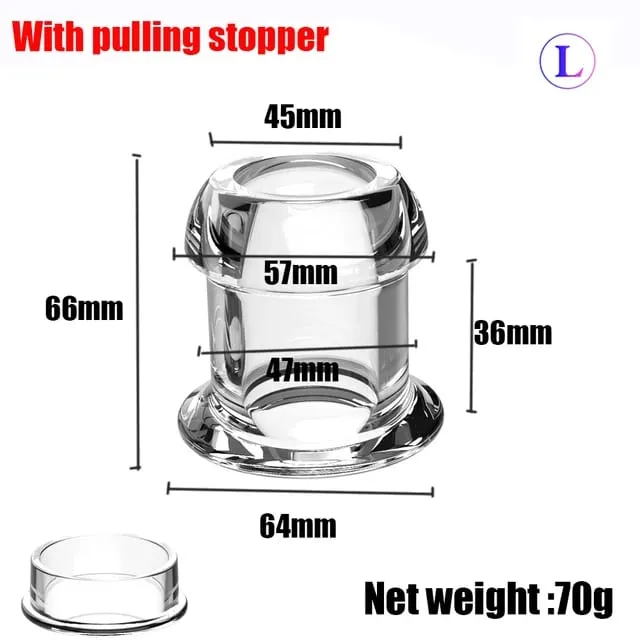 스토퍼가있는 중공 아날 플러그 질 항문 확장기 검경 확장기 Buttplug 전립선 마사지 섹스 토이 여성 남성 게이 — image 9