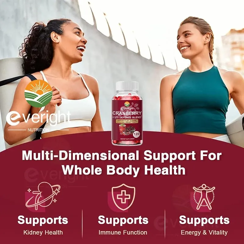 Cranberry-Kapseln für Frauen – Mischung zur Abwehr von Harnwegsinfektionen mit Vitamin C E – Gesundheitsunterstützung für Harnwege und Blase, Nieren, vaginalen pH-Wert — image 5