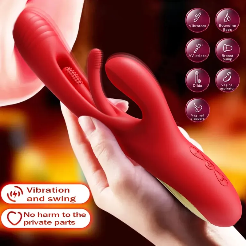 Menghisap Mengepak Vibrator untuk Wanita Kelentit G Spot Stimulator Dildo Mengetuk Faraj Massager Bergetar Dewasa Mainan Seks Wanita — image 12