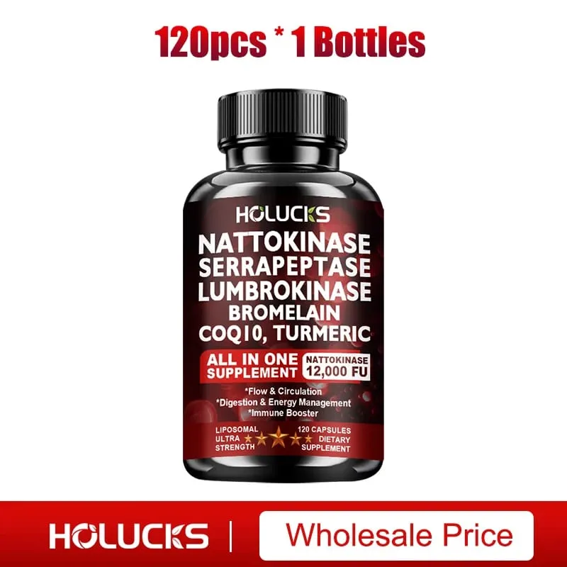 อาหารเสริม Nattokinase พร้อม COQ10 สำหรับการสนับสนุนระบบหัวใจและหลอดเลือดและระบบไหลเวียนโลหิต สุขภาพหัวใจ มังสวิรัติและปราศจากกลูเตน — image 8