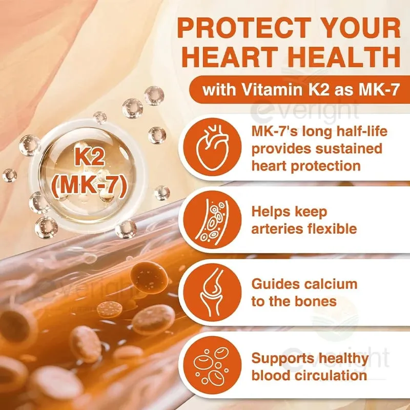 Vitaminen D3 + K2 Organische supplementen Hoge biologische beschikbaarheid - Ondersteunt de botdichtheid Calciumbalans Immuniteit en stemming Gezondheid — image 3